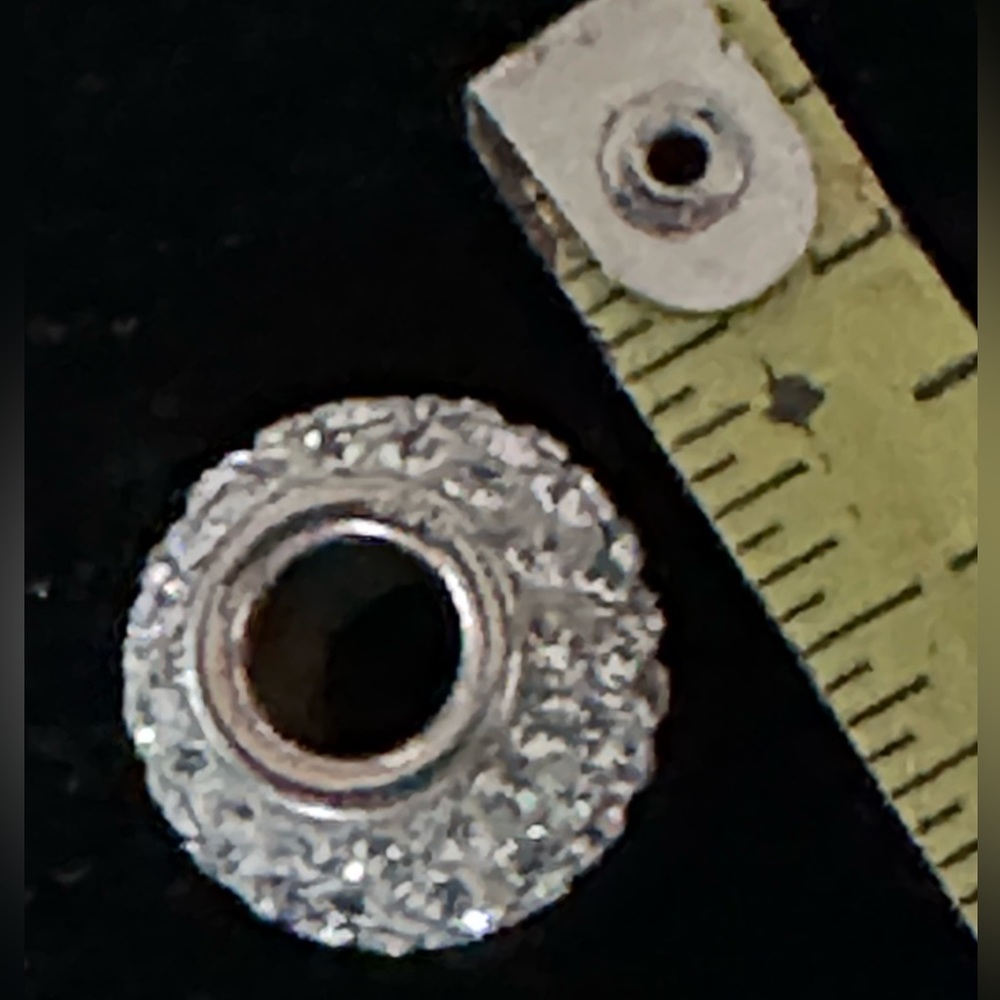 Clear Crystal Bead Sterling Charm Sparling, 925 Silver Pave Crystals, Guc View 4